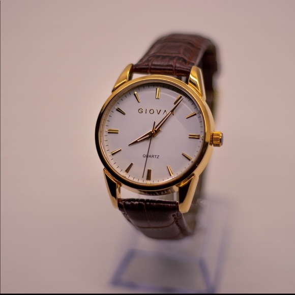 Giovan Men’s Watch White and Gold